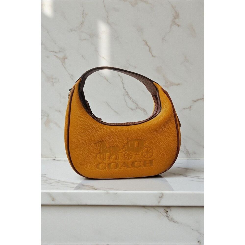 Coach Mustard Yellow Leather Shoulder Bag